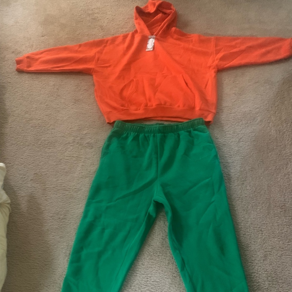 Color block jogging set - Picture 2 of 4